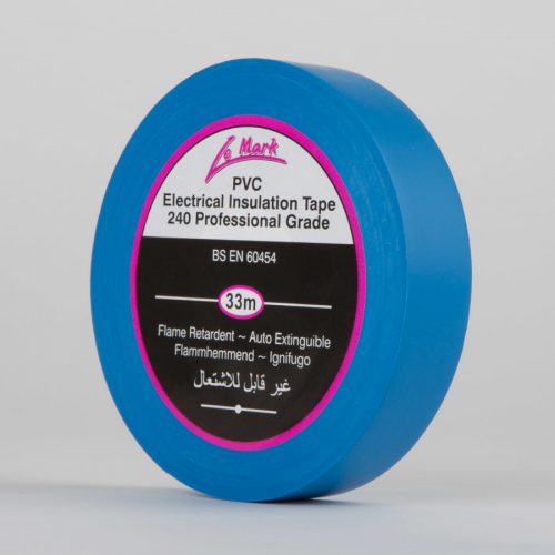 Le Mark PVC Electrical Insulation Tape 19mm x 33mm (Blue, new)