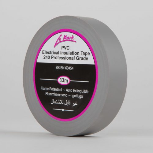 Le Mark PVC Electrical Insulation Tape 19mm x 33mm (Grey, new)