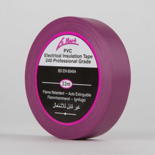 Le Mark PVC Electrical Insulation Tape 19mm x 33mm (Violet, new)